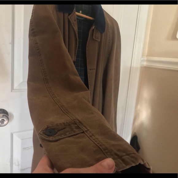 Jackeroos light brown Vintage Trench Coat Duster - Picture 6 of 10